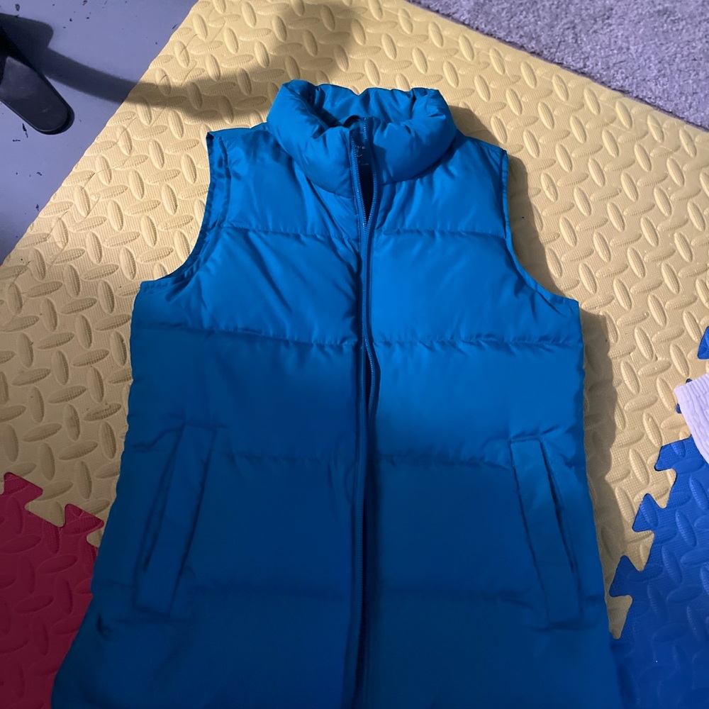 Lands end winter vest royal blue. Perfect condition worn twice